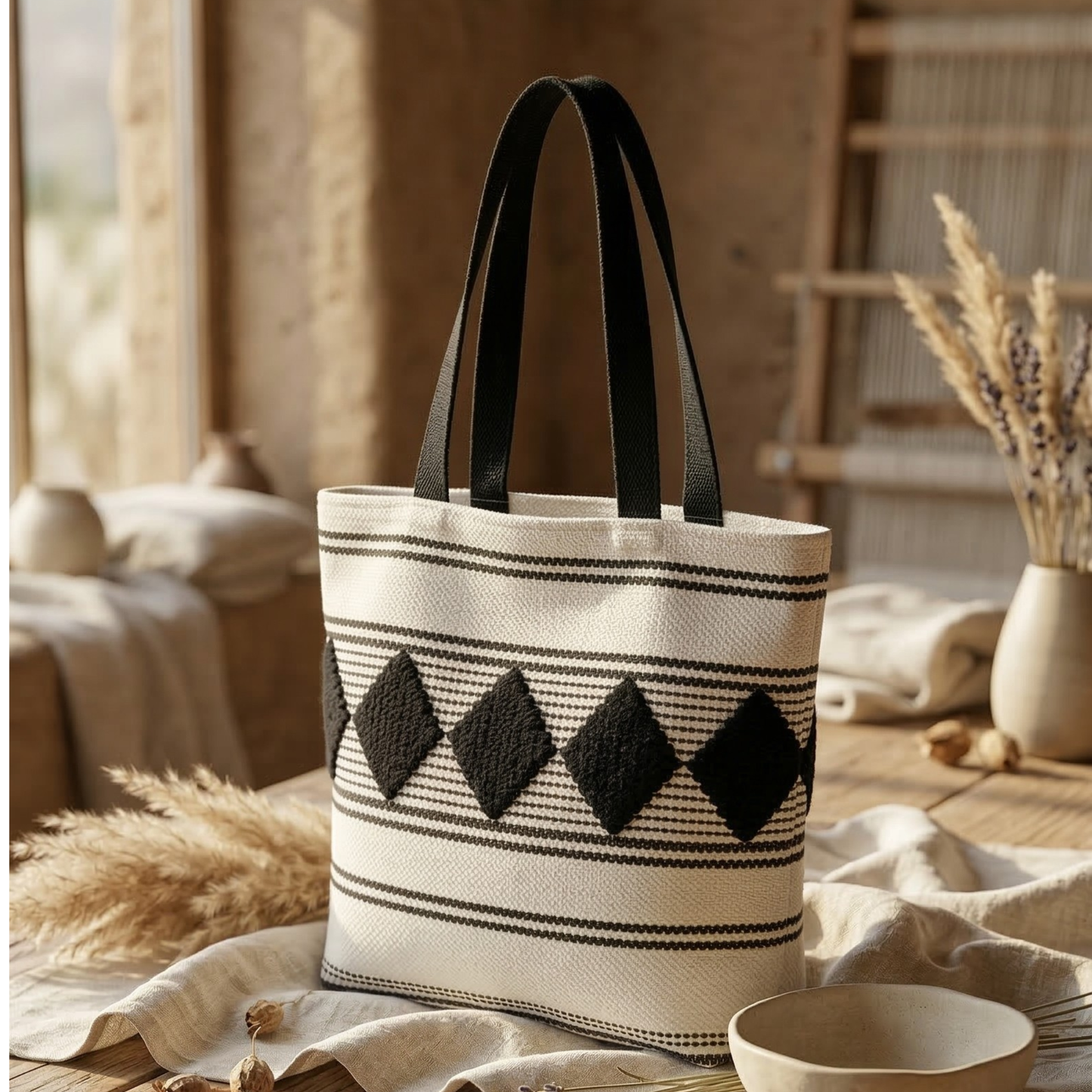 Diamond Weave Classic Tote Bag