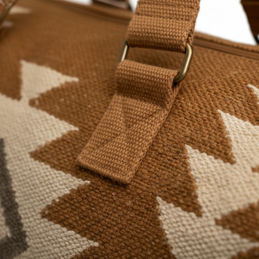 The Desert Nomad Kilim Weekender Duffle | Western Inspired Bag
