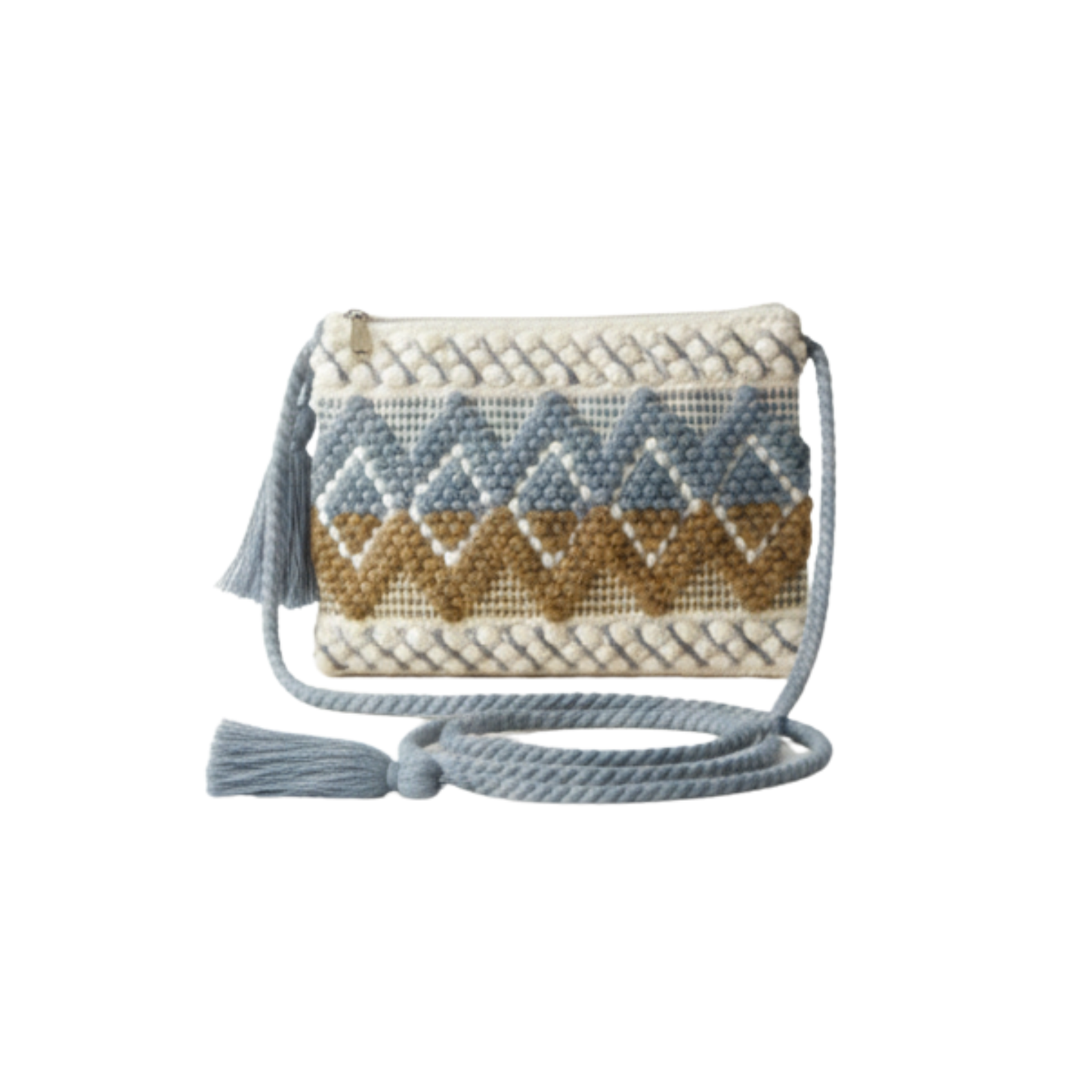 Blue Horizon Weave Side Bag
