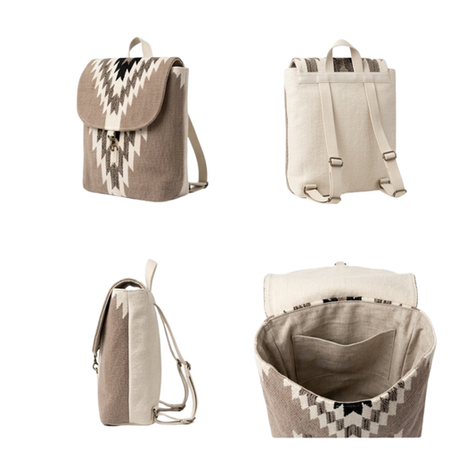 Gray Aztec Backpack